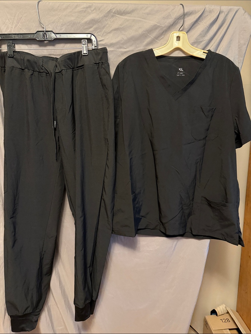 Unbranded Black Drawstring Jogger Pants - Relaxed Fit